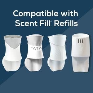 Scent Fill Rosewater Plug in Air Freshener, Scented Oil Refills, 2 Plug in Refills & Diffuser - Air Fresheners for Home, Bathroom, Kitchen, & More - Room Fresheners