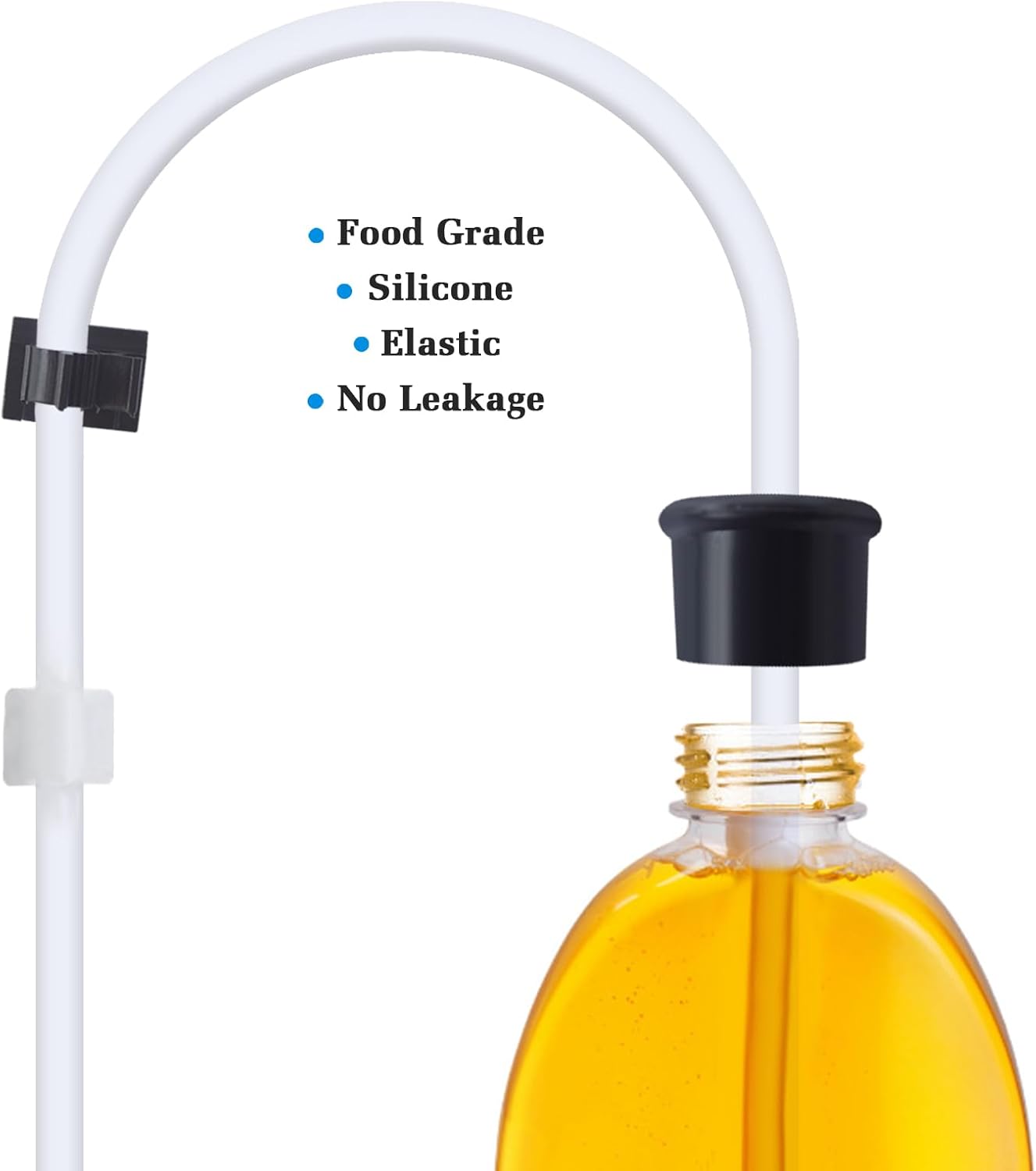 Soap Dispenser for Kitchen Sink and Extension Tube Kit, Stainless Steel Countertop SoapDispenser with 47 Inches Tube Connects Directly to Soap Bottle, Hand and Dish Soap Dispenser Pump (Chrome)
