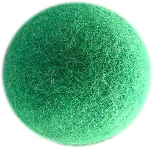 Woolzies Wool Dryer Balls Organic Big Wool Spheres Best Fabric Softener | 6-Pack XL Dryer Balls for Laundry is Made with New Zealand Wool | Use Laundry Balls for Dryer with Essential Oils (Green)