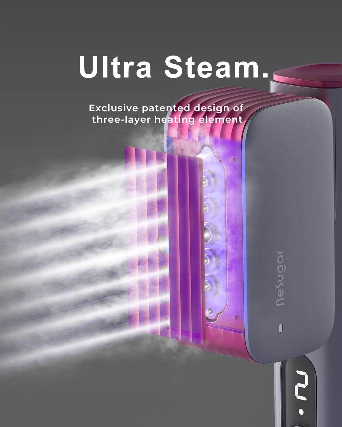 nesugar G2 Pro Smart Handheld Steamer for Clothes β Global Voltage Adaptation, Palm-Sized & Lightweight (0.8lb), Dual Steam Modes, Easy Wrinkle Remover, Auto Shut-Off, Travel & Home Double Use