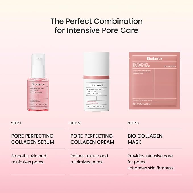 BIODANCE Pore Perfecting Collagen Peptide Cream, Hydrating, Plumping, Pore Care, Firming Facial Moisturizer, Korean Skincare | 1.69 fl.oz, 50ml