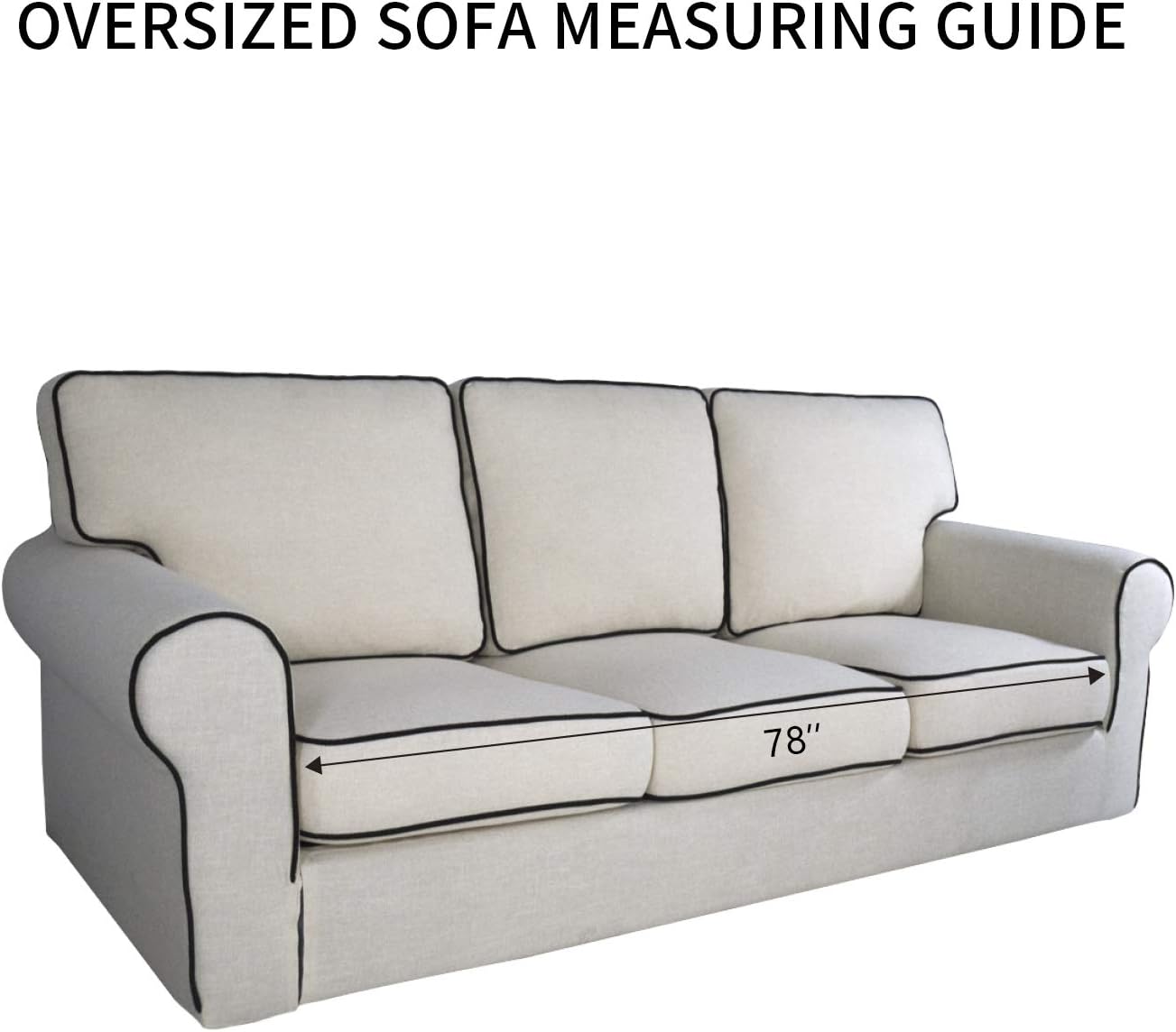 PureFit Reversible Quilted Sofa Cover, Water Resistant Slipcover Furniture Protector, Washable Couch Cover with Non Slip and Elastic Straps for Kids, Dogs, Pets (Oversized Sofa, Chocolate/Beige)