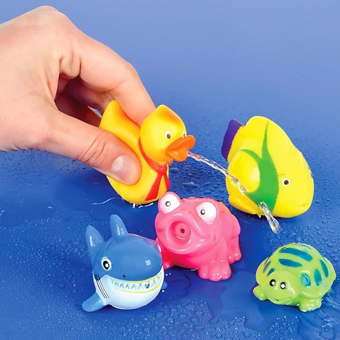 Rhode Island Novelty Rubber Water Squirting Toy Assortment 50 Pieces