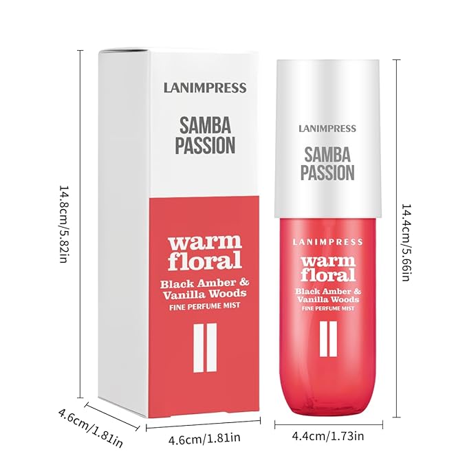 Perfume - No.2,Body Spray For Women(Eau De Perfum) Hair & Body Fragrance Mist,Flower Fruit Gourmet Tune(Plum + Vanilla + Jasmine + Woody Tone) Perfumes For Women(3 fl oz)