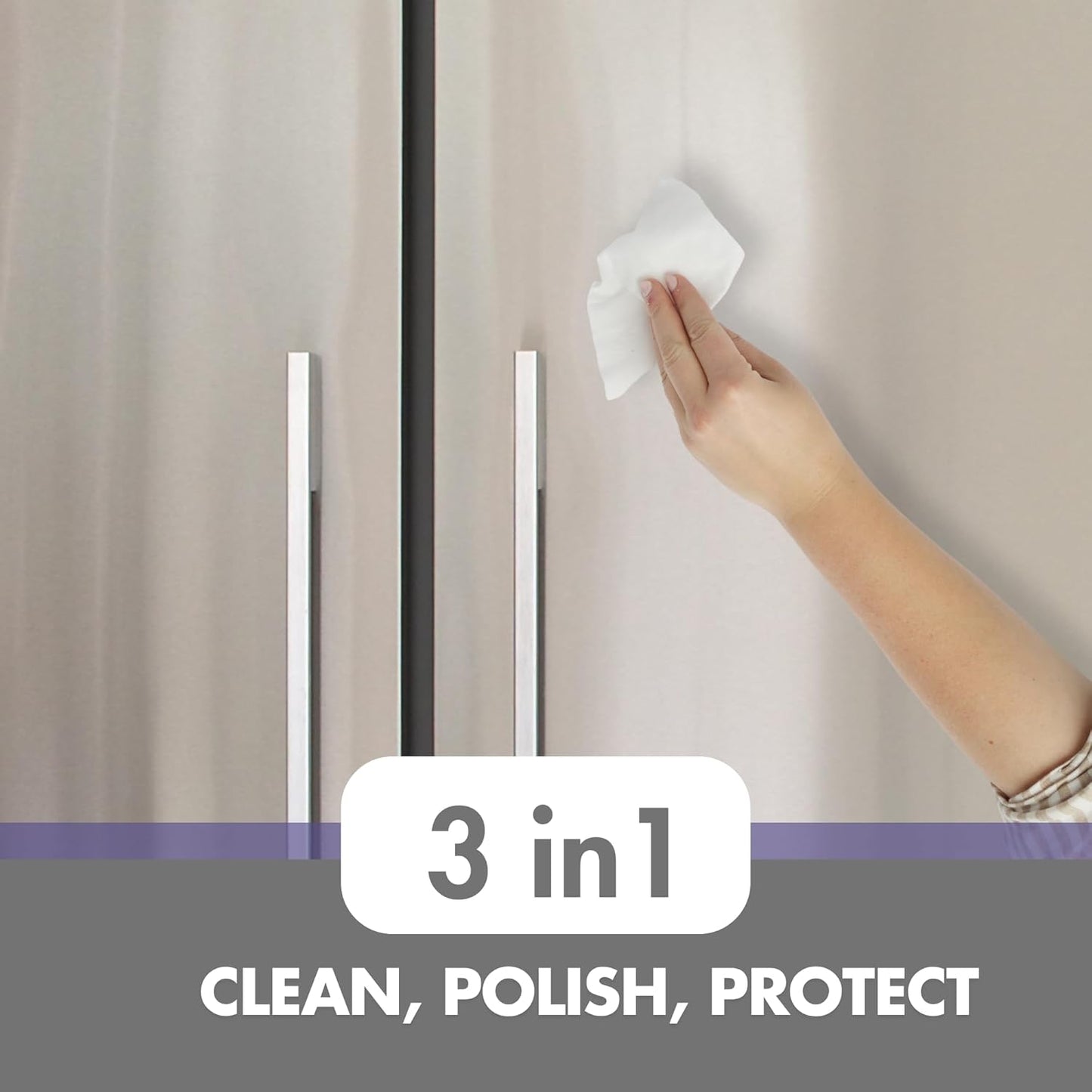 Swanky Stainless Steel Cleaner Wipes - Grime & Grease Remover Kitchen Cleaning Supplies - Clean & Shine, For Stove Top, Refrigerator, Sink, Oven, & Household Appliances - Canister, 600 Count