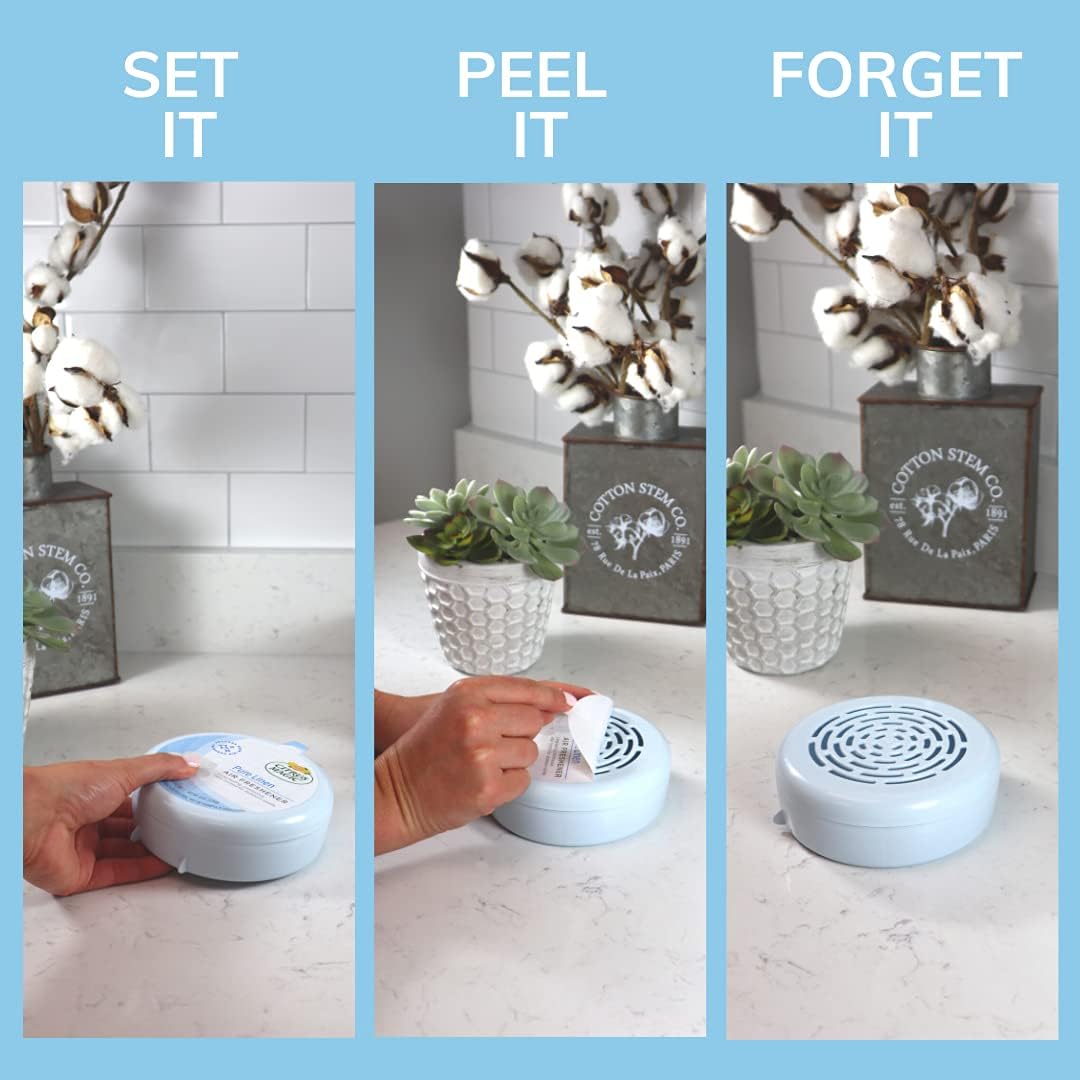 Citrus Magic Odor Absorbing Solid Air Freshener, Pure Linen, 8-Ounce, Pack of 3