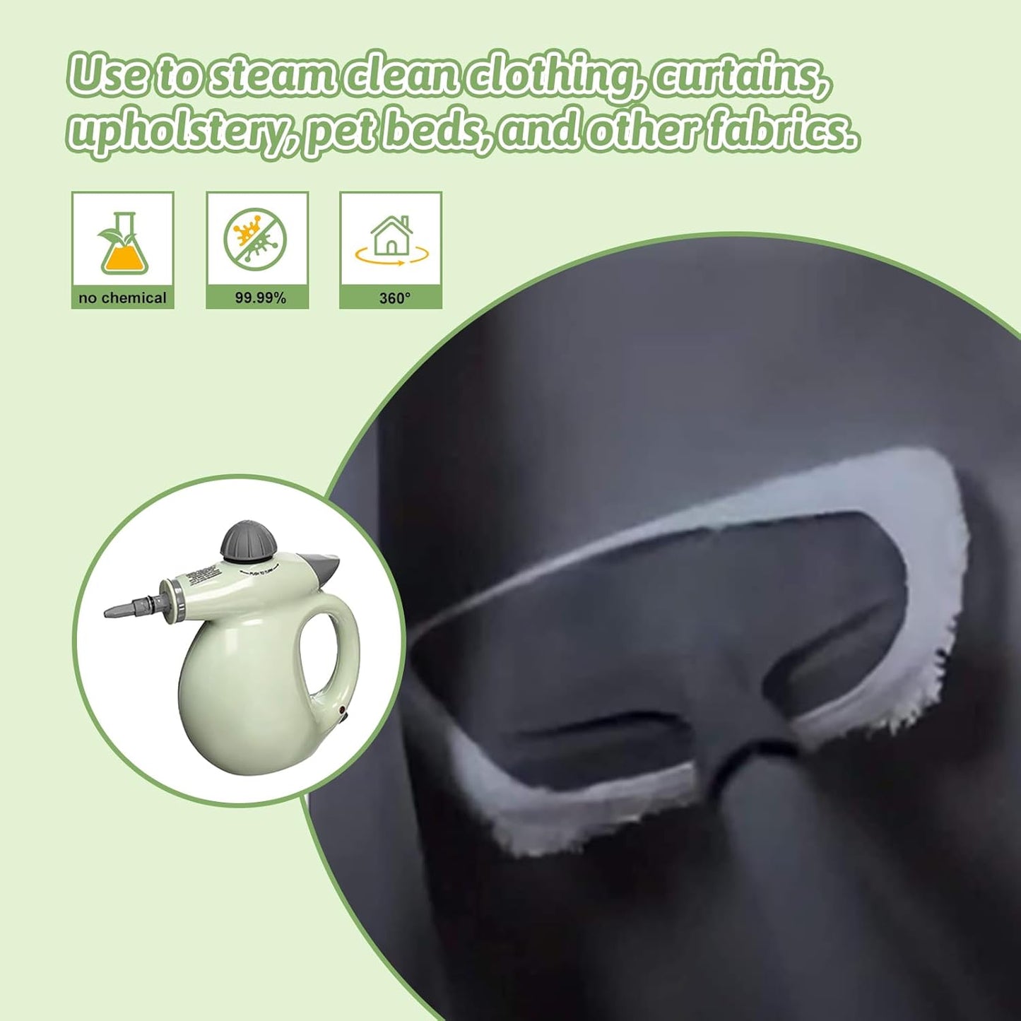 8Pack Microfiber Cloths for Handheld Steam Cleaner Compatible with Bissell Steam Shot, Comforday, PurSteam, Wagner Spraytech, Universal Washable Steam Cleaner Accessories