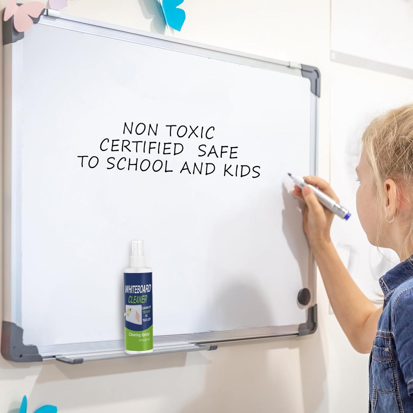 12 Pack Whiteboard Cleaner Spray Bottle 8.5oz Dry Erase Board Surface Cleaner White Board Cleaning Spray Removes Stubborn Marks from Chalkboard