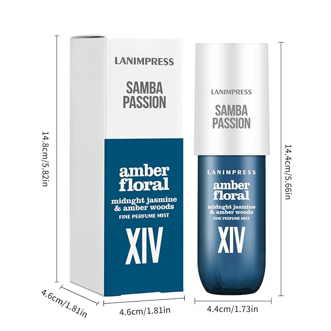 Perfume - No.14,Body Spray For Women(Eau De Perfum) Hair & Body Fragrance Mist -(Black Currant+Jasmine) Perfumes For Women(3 fl oz)