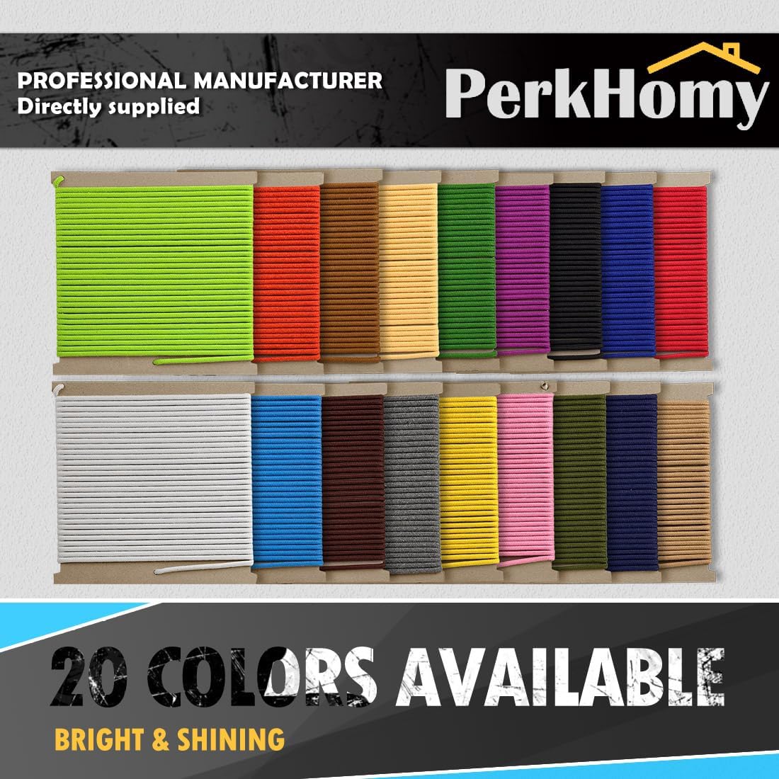 PerkHomy 500lb Cotton Rope 3/16" (5mm) 50 ft Multi Purpose Utility Diamond Braided Cord, Natural Cotton for Clothes Line Camping Crafting Flag Pole, Red