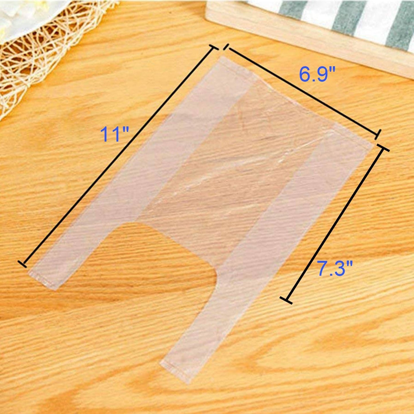 Mini Trash Bags 1.6 Liter/0.4 Gal- 200 Count Tiny Clear Trash Can Liners for Countertop, Desktop, Makeup & Kitchen Scrap Bags | Leakproof Small Plastic Bags with Handles