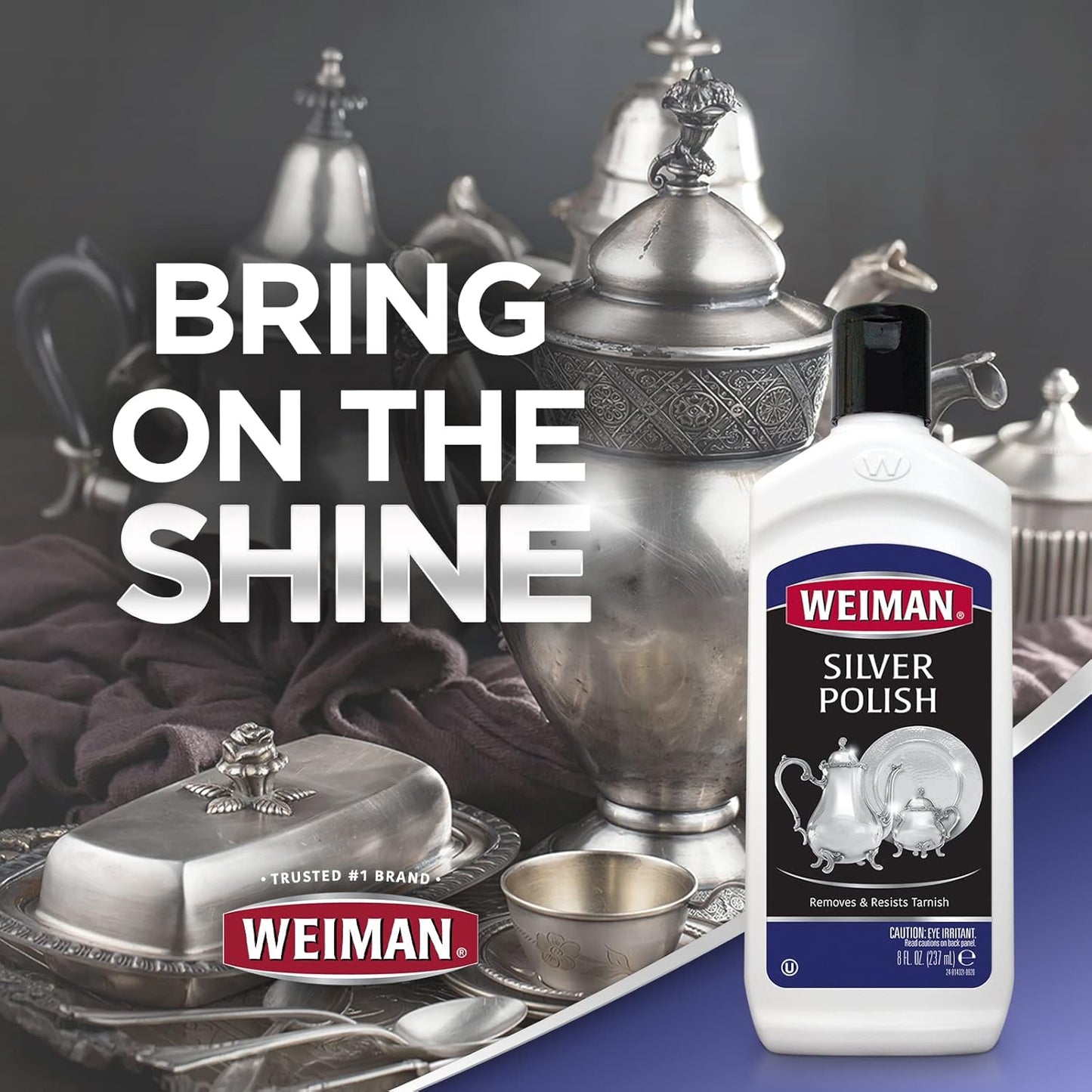 Weiman Silver Polish, 8 ounce Bottles, pack of 2