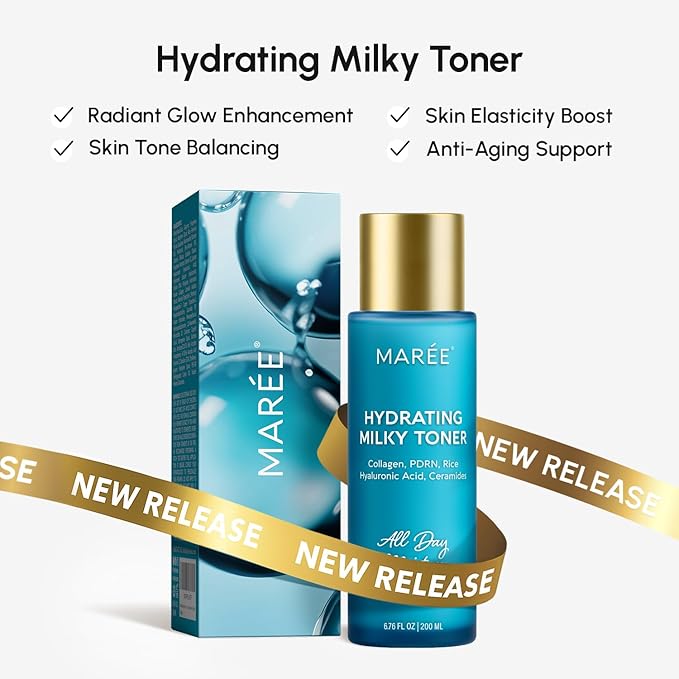 MAREE Exfoliating Toner with Salicylic Acid – AHA BHA Face Exfoliant & Pore Cleaner – BHA Liquid Exfoliant for Sebum & Dead Skin Care Remover – Face Exfoliator – Acido Salicilico Exfoliante Facial