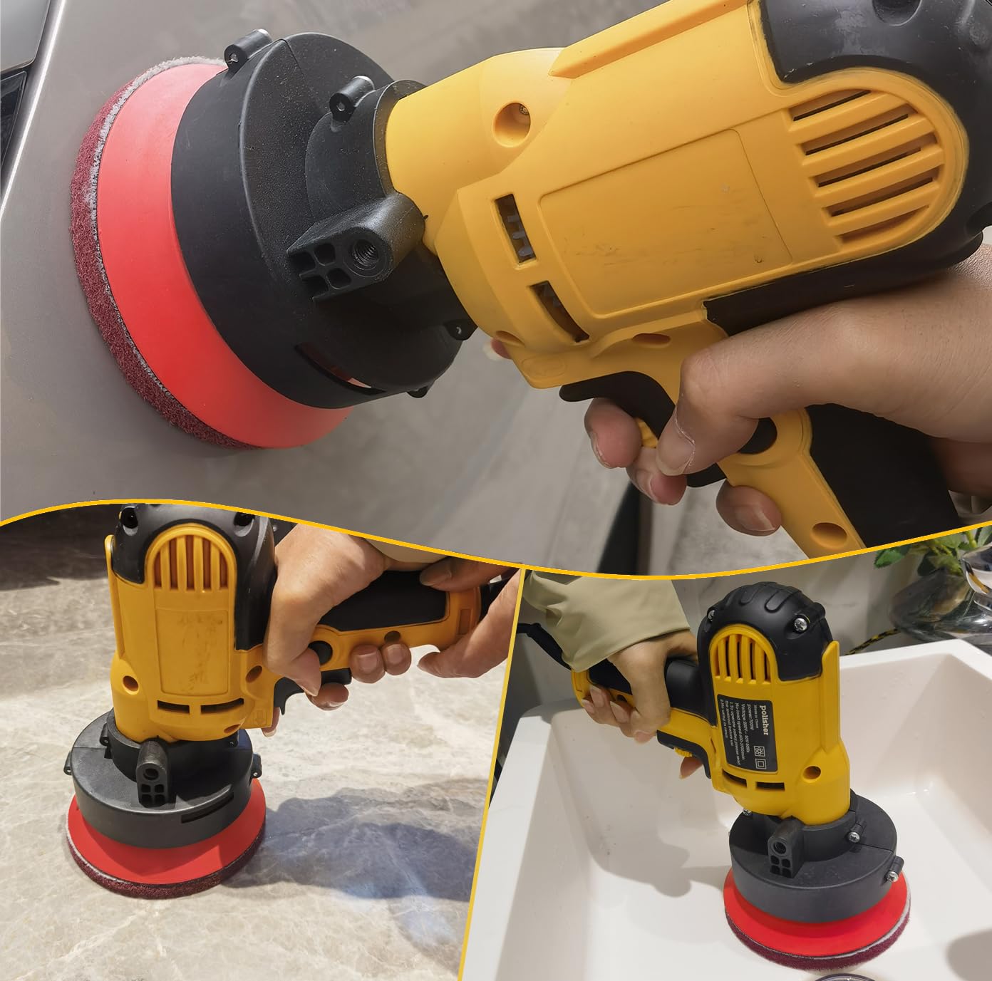 10 PCS 5 Inch 400 Grits Multipurpose Scrubber Scouring Pads Flocking Scuff Pads -Hoop and Loop Scuff Pads Conditioning Discs Polishing Pad for Furniture Automotive Cleaning, Rust Removal