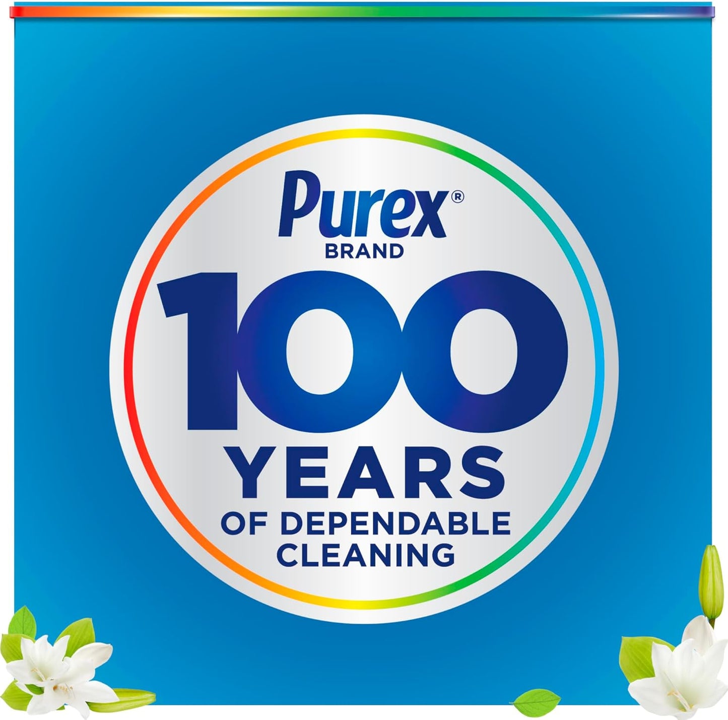 Purex Liquid Laundry Detergent, Natural Elements Linen & Lilies, 2X Concentrated, 126 Loads, 82.5 Fl Oz