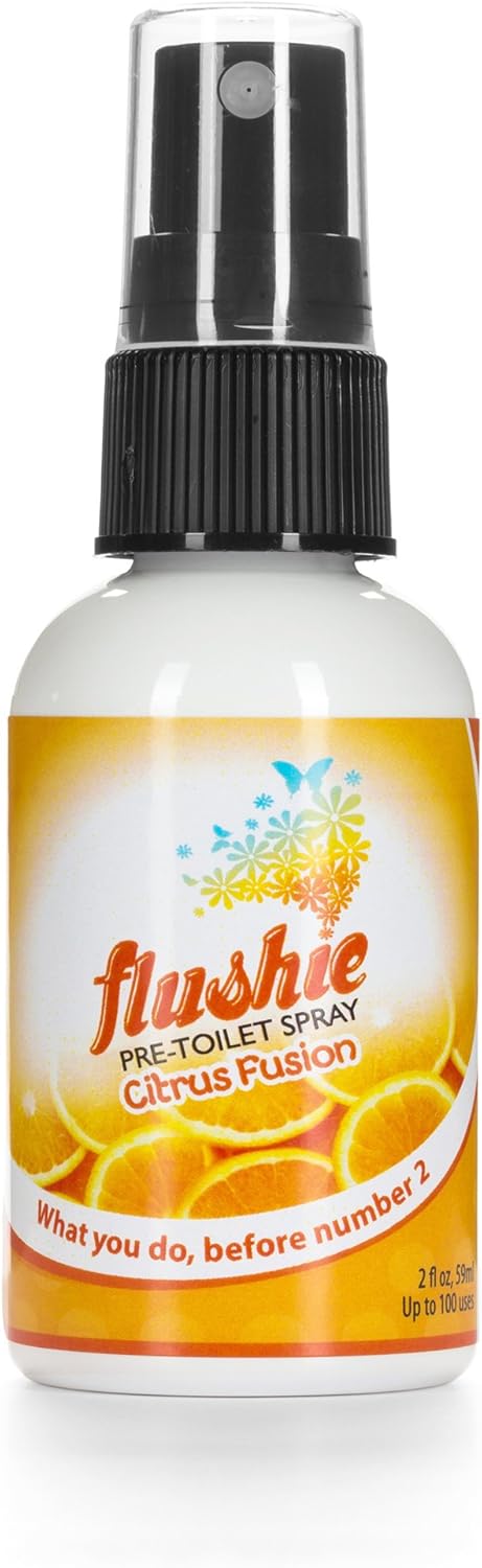 Flushie Pre-Toilet Sprays for Poop Travel Size Toiletries Bathroom Spray for Poop Spray for Toilet Deodorizer Traveling Essentials Poop deodorizer Poop Odor eliminator