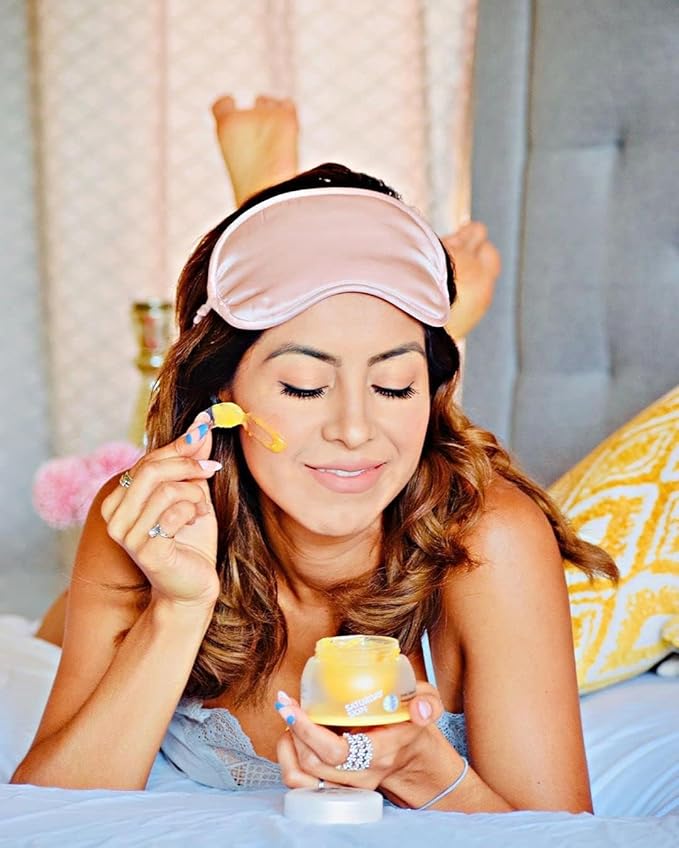 Saturday Skin Yuzu Vitamin C Sleep Mask Regenerist Retinol Ultra Rich Face Moisturizer Cream Smooth Skin and Reduce Wrinkles Ideal for All Skin Types