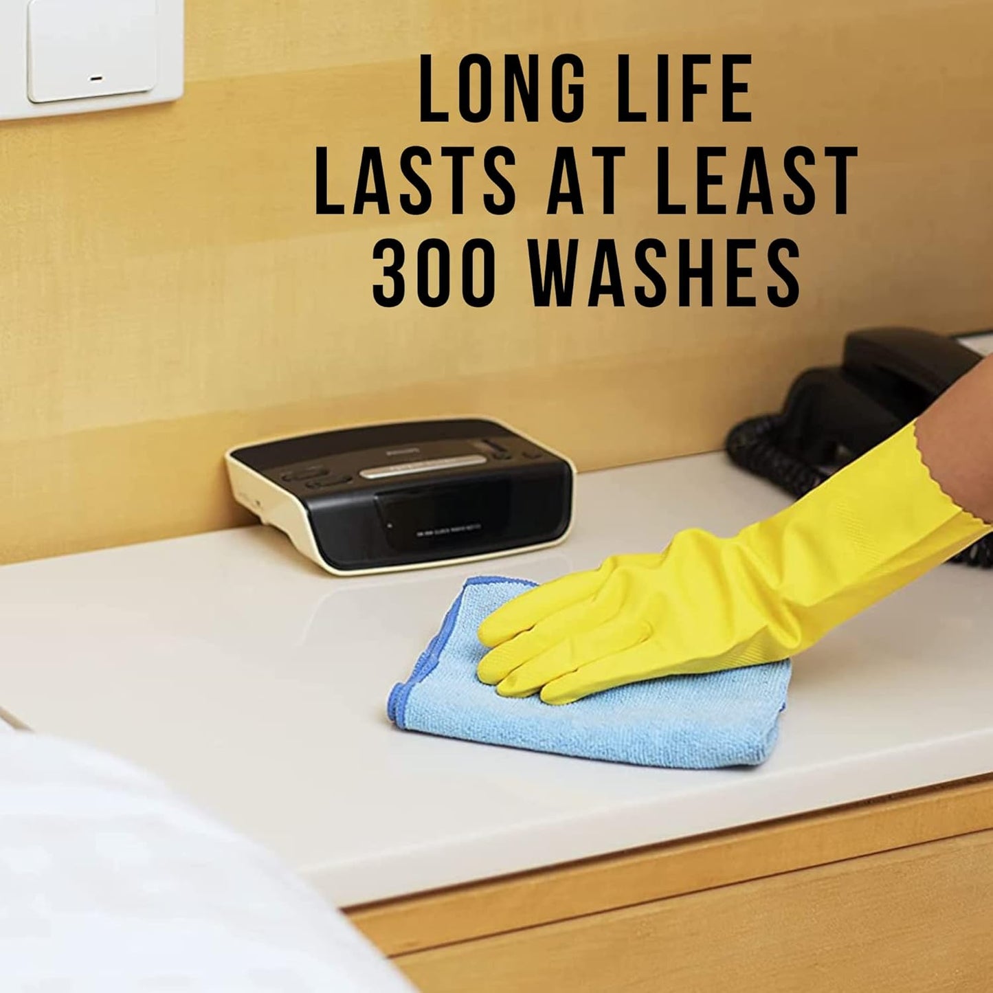 TASKI Diversey D7524116 MyMicro Commercial Microfiber Cleaning Cloth, Reusable & Lint Free - Large 14 Inch x 14 Inch, Blue, (Pack of 20)