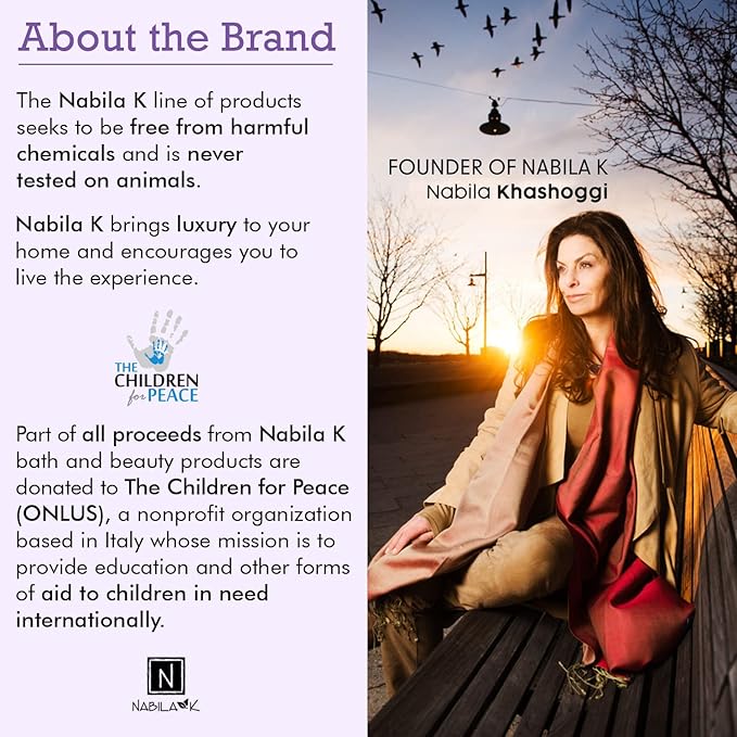 Heart of Provence Bubble Bath with Lavender, Sage & Jasmine Scent by Nabila K - Essential Oils, Natural Ingredients for Sensitive Skin, Gentle, Moisturizing - Luxury for Women & Men, 16 oz