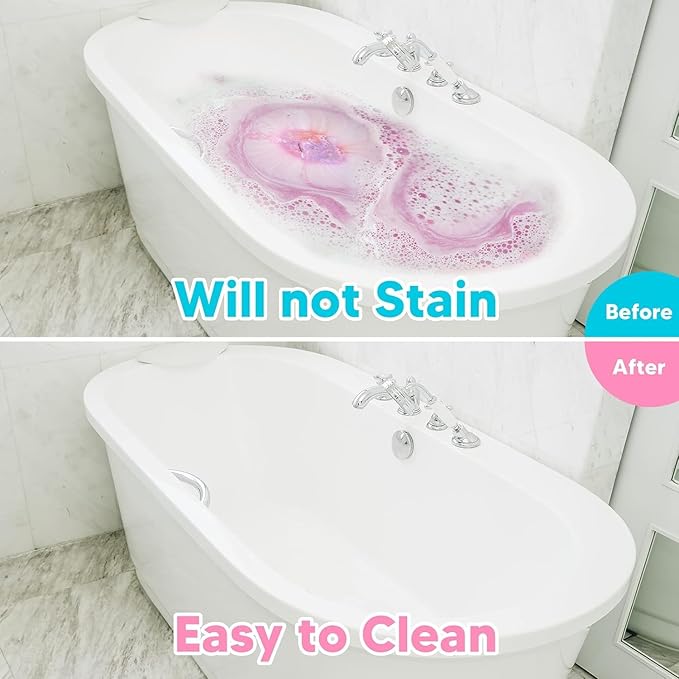 Mermaid Bath Bombs for Girls with Surprise Inside, 12pcs Shell Girls Bath Bombs with Mermaid Jewelry Toys for Kids, Kids Bubble Bath Bomb 3 4 Year Old Girl Easter Birthday Gift Mermaid Party Favors