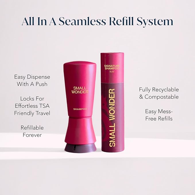 Signature Shampoo – 2.5 oz (50-80 Washes) – Sulfate-Free, Paraben-Free, Color-Safe, Powder-to-Creamy-Lather Formula – For Shinier, Smoother Hair