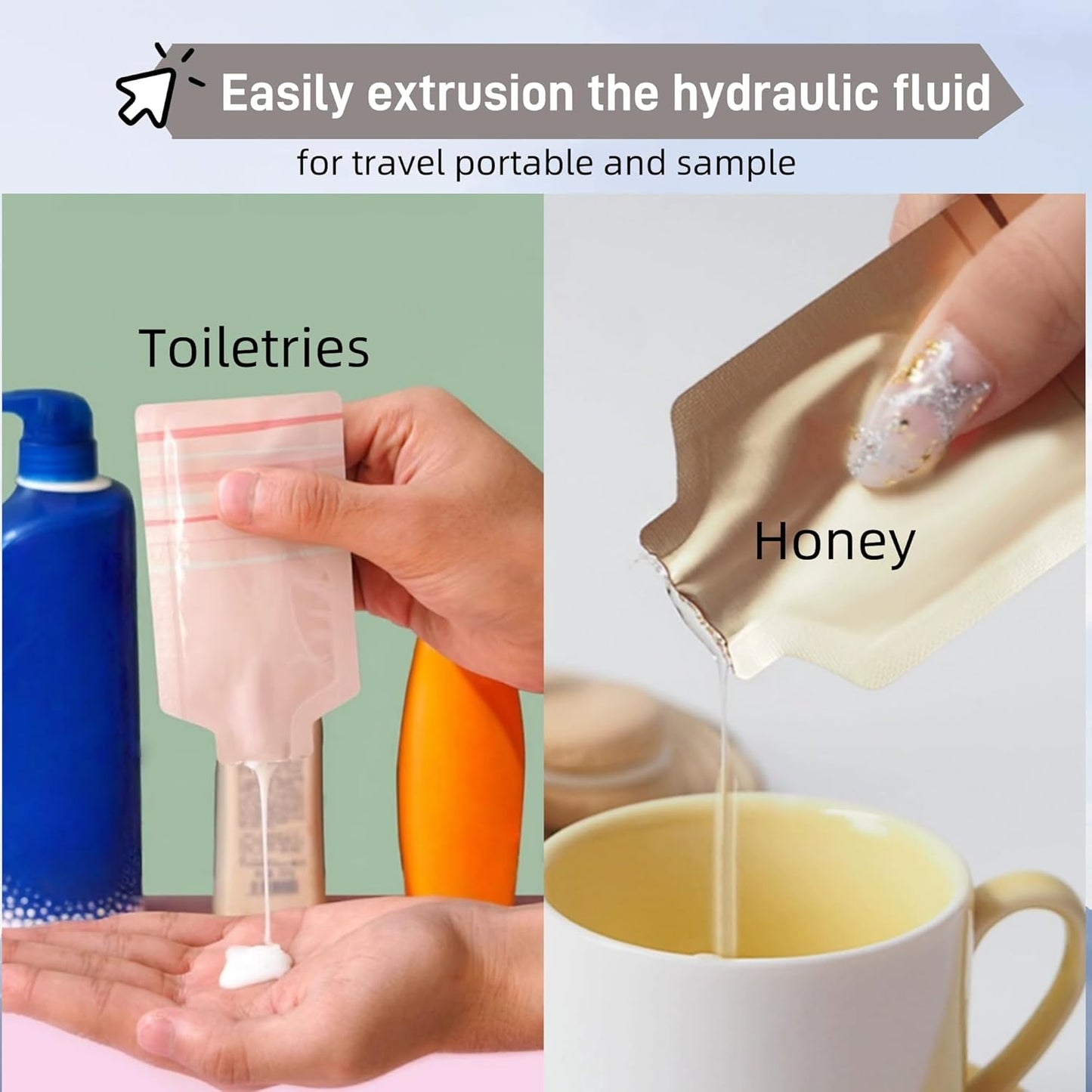 100 Pack 1.97x4.3 inch Heat Seal Sample Mylar Packets for Portable Travel Toiletries Empty Disposable Liquid Shampoo Pouch Single Serving Coffee Powder Condiments Food Storage (Pink)