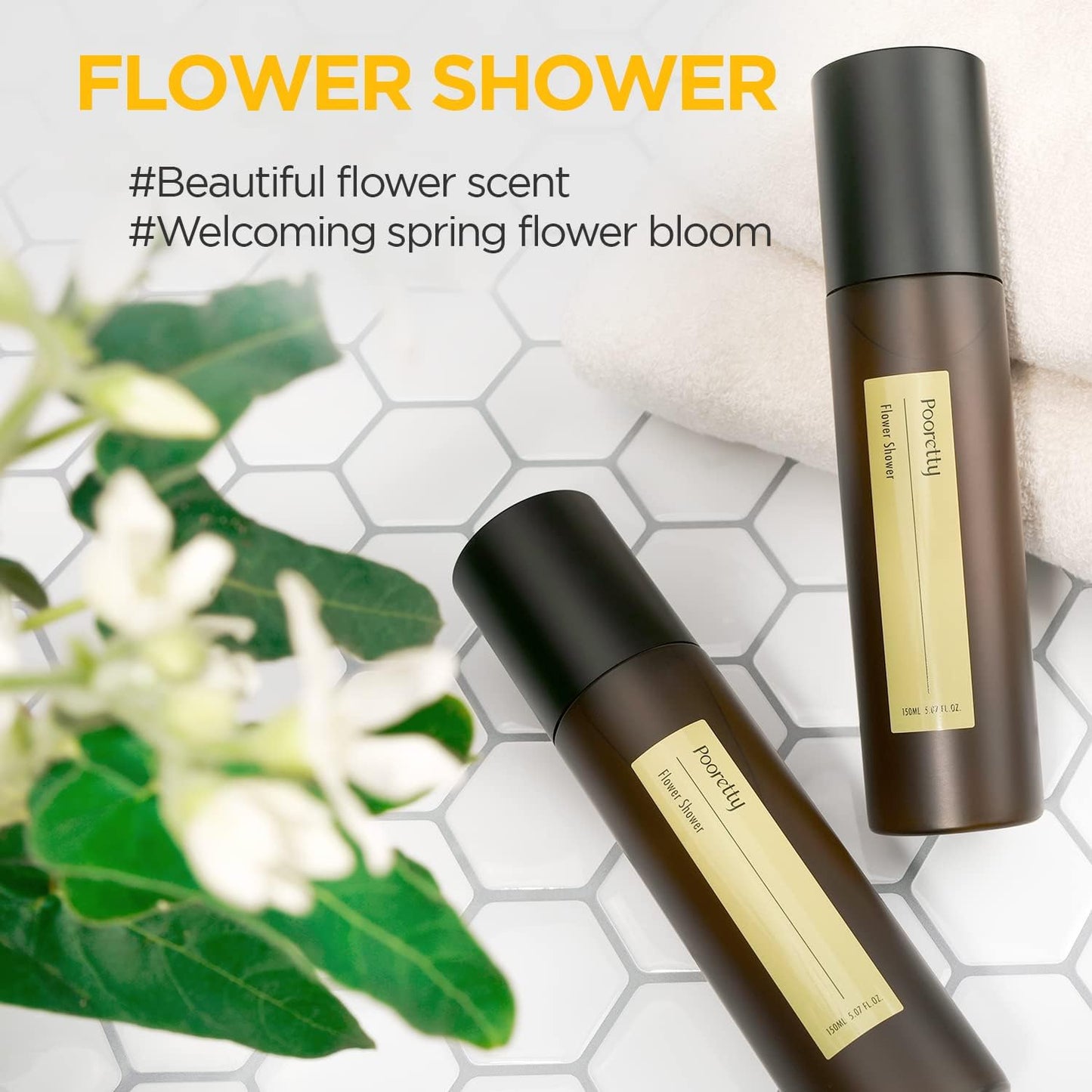 Pre-PooP Aromatic Bathroom Toilet Spray, Potty Deodorizer, Neutralize Bad Odors (1.69 fl.oz.) - Blooming Flowers Scent, Essential Oils