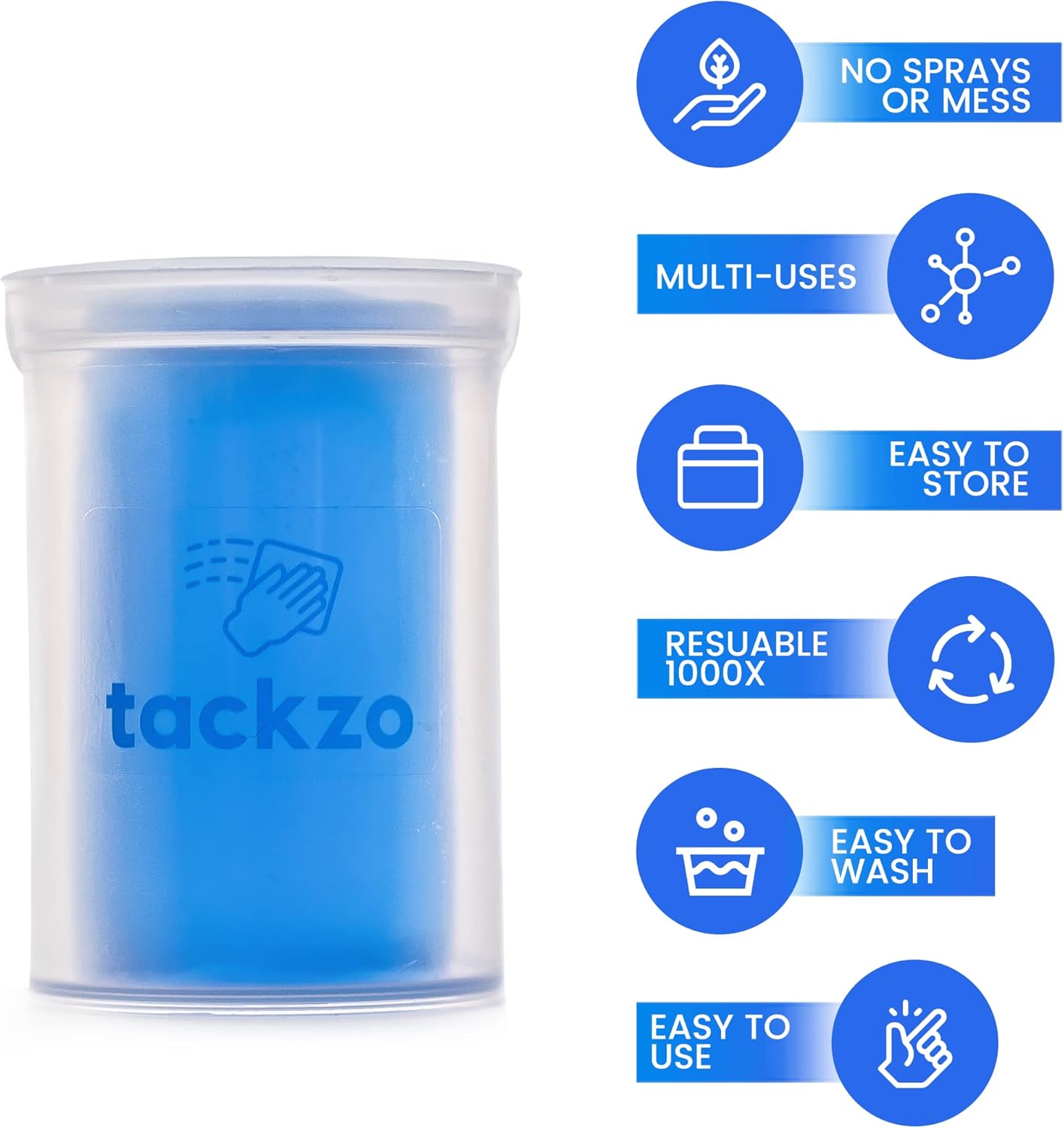 Multi-Purpose, Reusable and Eco-Friendly Hand-Held Cleaner for Hard-to-Reach Areas in Your Home and Car - Removes Debris, Pet Hair, Crumbs and More - 3 Pack