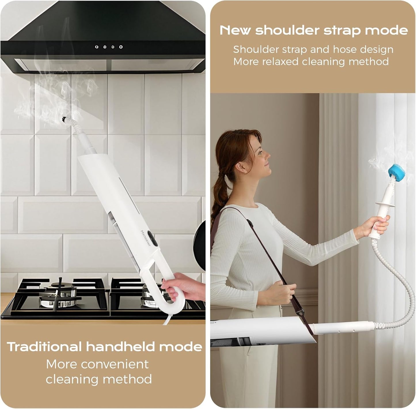 Steam Mop All-in-one for Floor Cleaning, MultiPurpose Steam Cleaner for Home with 13 Accessories, Detachable Handheld Floor Steamer with Scent Container and strap for Hardwood,Tiles,Cloths and Carpet