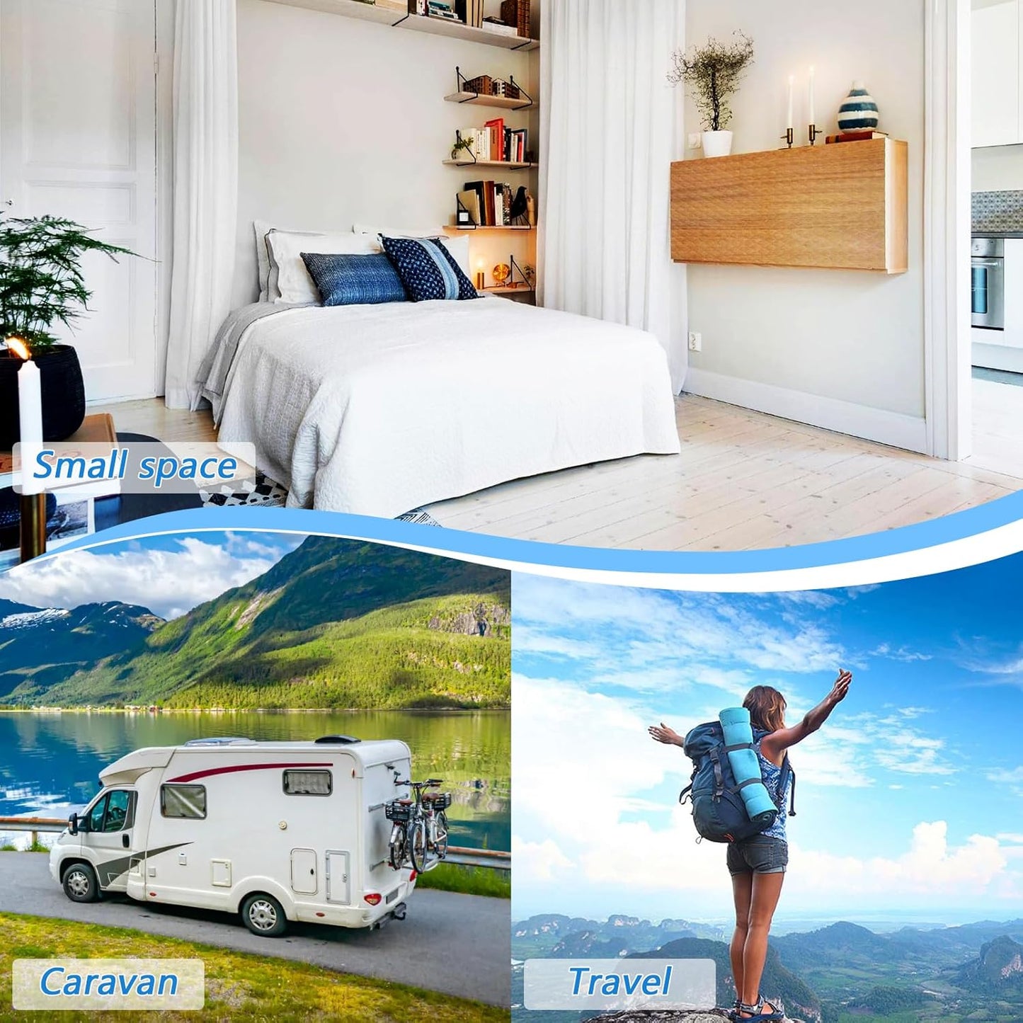 Ironing Mat for Table top Portable Ironing Pad Blanket for Washer Dryer Countertop Travel Pink