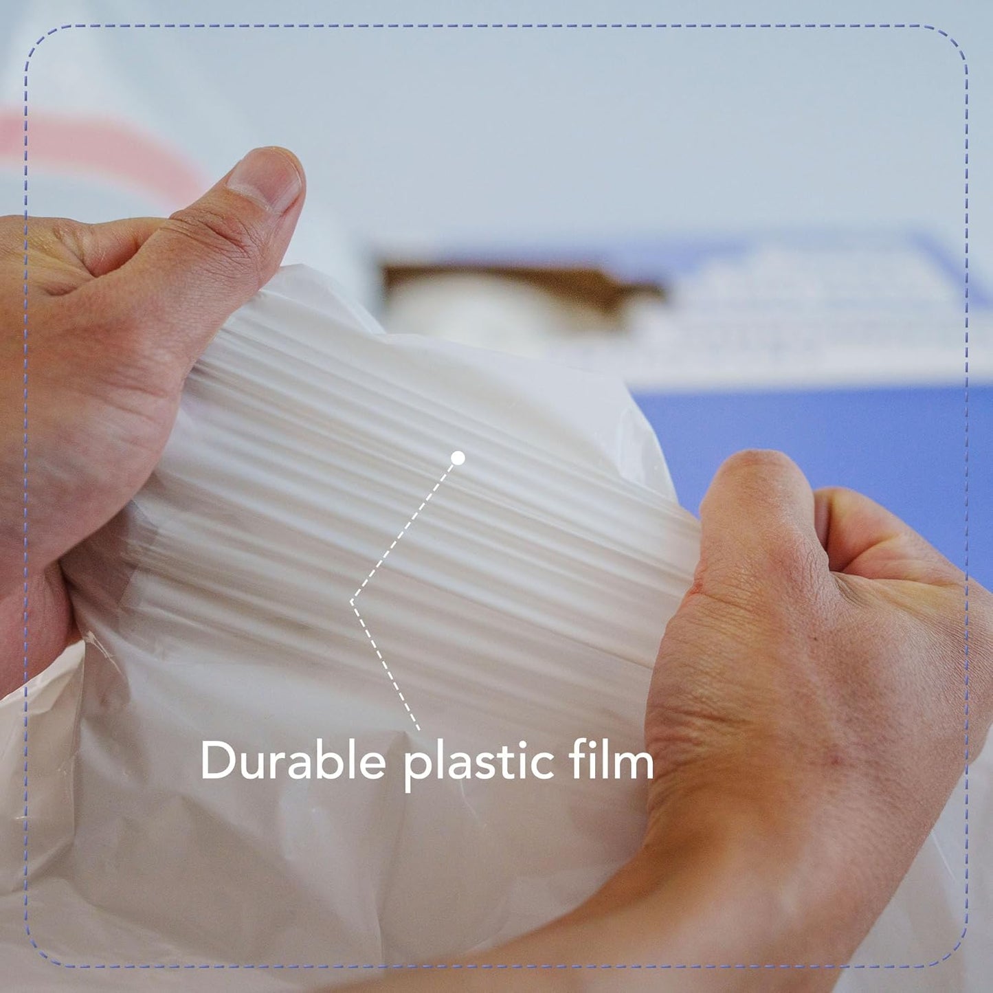 13 Gallon Drawstring Trash Bags, Lavender Scented 200 Count Tall Kichen Garbage Bags, Pre-Separated, Odor Control, Ultra Strong, Leakproof, Sturdy, White