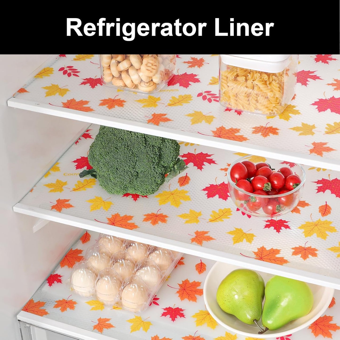 Cooyes Shelf Paper for Kitchen Cabinets Non Adhesive, Waterproof & Oil-Proof Kitchen Drawer Liner for Refrigerator Drawer Fridge Cupboard (11.8 Inch W x 236 Inch L, Pumpkin Orange)