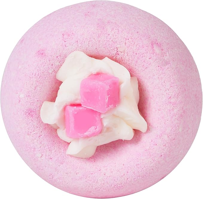 ANIHANA Bath Bombs with Coconut Oil, Paraben Free, Hand-Crafted Luxury Fizzers, Refreshing Raspberry Marshmellow Scent, 6.3 oz Each, 3 Pack