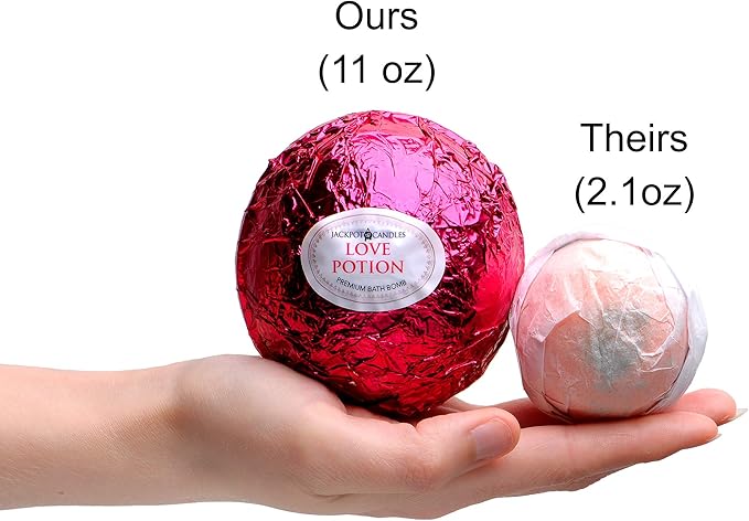 Mermaid Love Potion Bath Bombs Gift Set of 2 with Ring Surprise Inside Each Made in USA