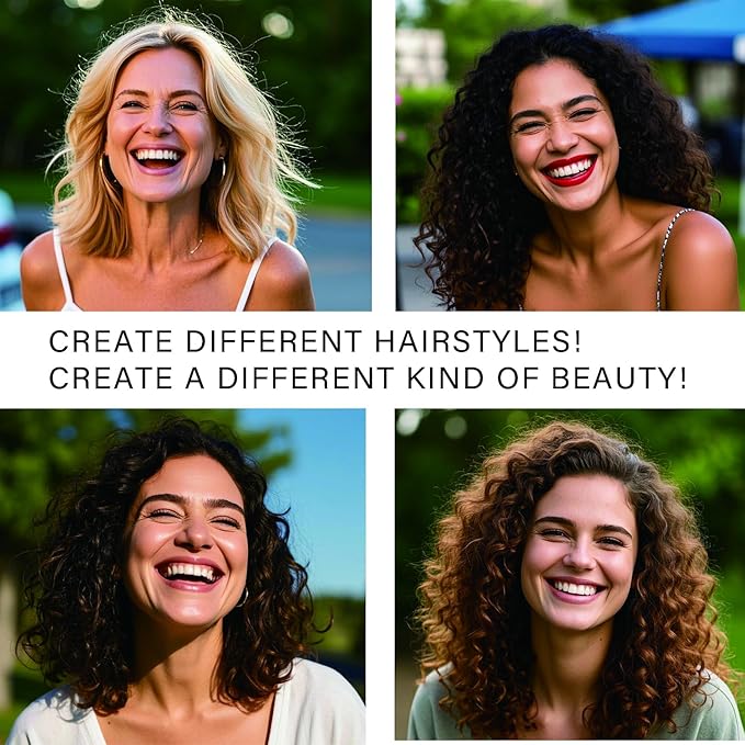 20 Pack Snap Hair Roller Plastic Hair Rollers Set, 0.98Inch/2.5cm Heatless Rollers, Snap on Rollers for Fine Thin hair, Self Grip Roller for DIY Hair Styling and Salon Use(SIZE L Purple)