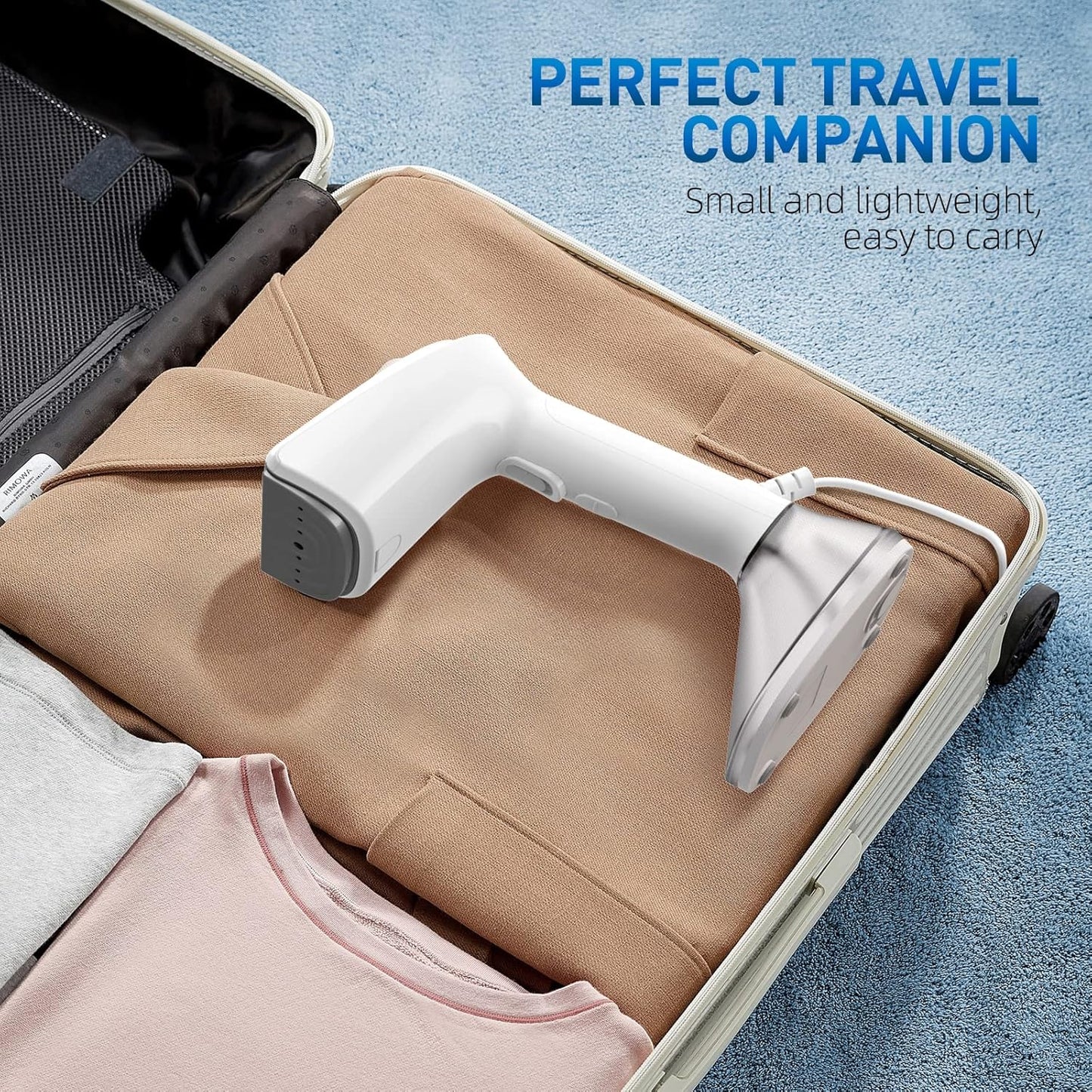 Steamer for Clothes - 1800W Powerful Steam, 2 Modes for Wet and Dry Ironing, 20-Second Fast Heat-up,Detachable Water Tank with Heat-Resistant Gloves -Removing Wrinkles.Only for 120V Countries.White