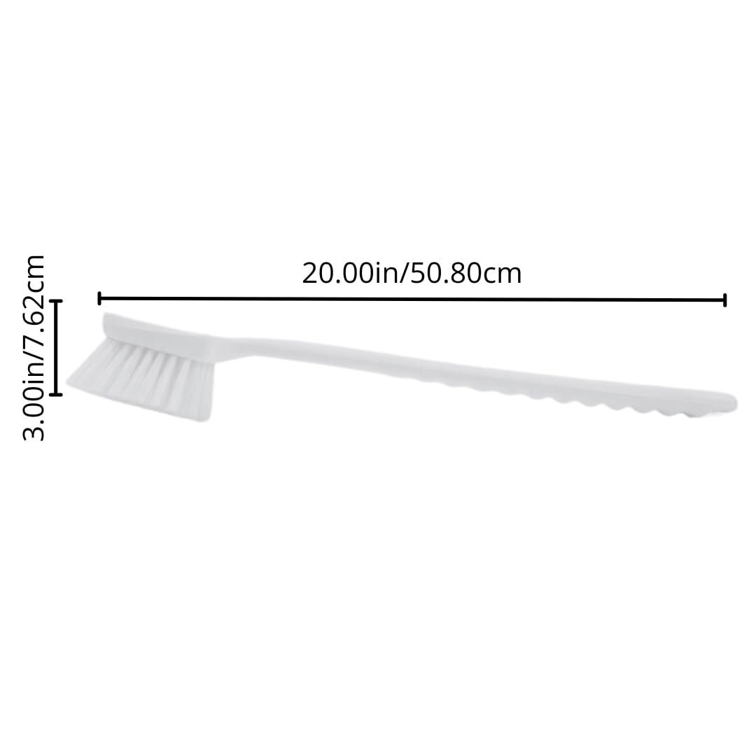 SPARTA 40501EC09 Plastic Large Scrub Brush, Kitchen Brush, Utility Brush With Long Handle For Cleaning, 20 Inches, Green