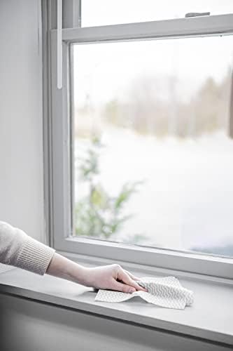 Superio Handy Wipes for Kitchen Multi-Purpose Heavy-Duty Reusable Cleaning Cloth for House, Bathroom, and Office. Disposable Dish Towel (5 Grey)