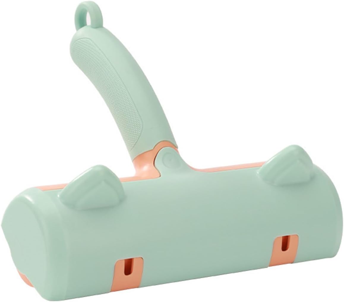 Pet Hair Remover for Furniture, Carpet and More, Reusable Lint Roller with Self-Cleaning Base Fabric Shaver for Cat, Dog, Rabbit Portable Lint Rollers (Green)