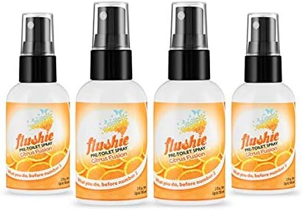 Flushie Pre-Toilet Sprays for Poop Travel Size Toiletries Bathroom Spray for Poop Spray for Toilet Deodorizer Traveling Essentials Poop deodorizer Poop Odor eliminator