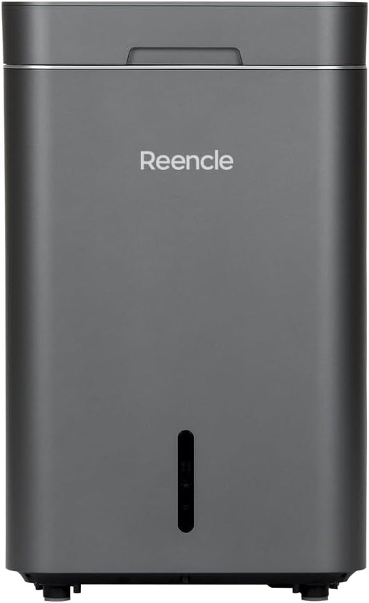 Reencle Gravity Electric Composter - 22L Kitchen Composter– Decomposes 3.3 lbs Daily, Odorless & Quiet Indoor Composting, Rapid Decomposition with All-New Compost Starter 2.0 + Booster Pack (Silver)