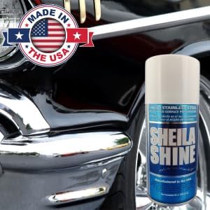 Sheila Shine 3 x 10 Oz. Stainless Steel Cleaner and Polish Aerosol Spray, Protect Household Kitchen Surface, Removes Grease, Fingerprint & Watermark, Polish & Leaves a Streak Free Shine for Appliances