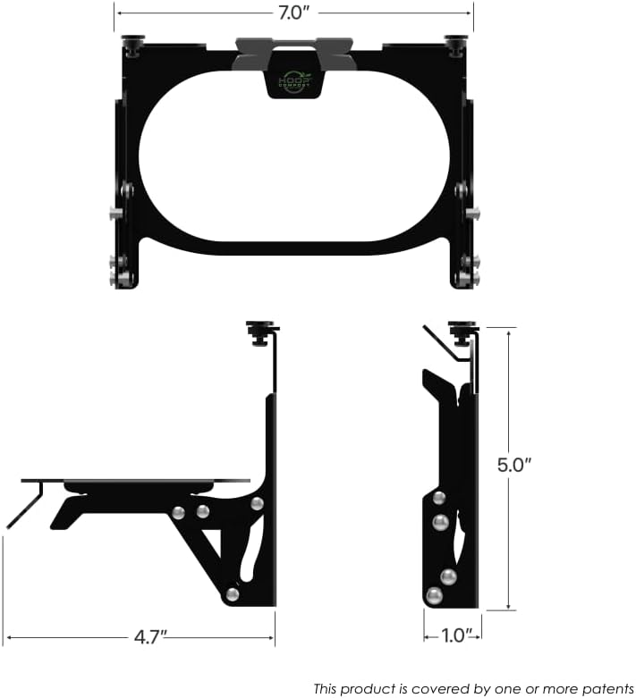 Hoop Metal Compost Bag Holder + 25 Compost Bags 3 Gallon, Clips to Kitchen Trash Can, Kitchen Cabinet Door, Replaces Countertop Compost Bin, Hanging Trash Can.