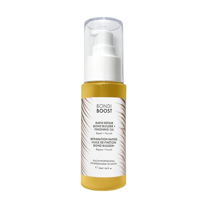 BONDIBOOST Rapid Repair Bond Builder + Heat Protection Finishing Oil [1.86 fl oz], Hair Oil for Damaged Hair, Strengthening & Nourishing Formula for Smoother + Healthier + Shinier Results