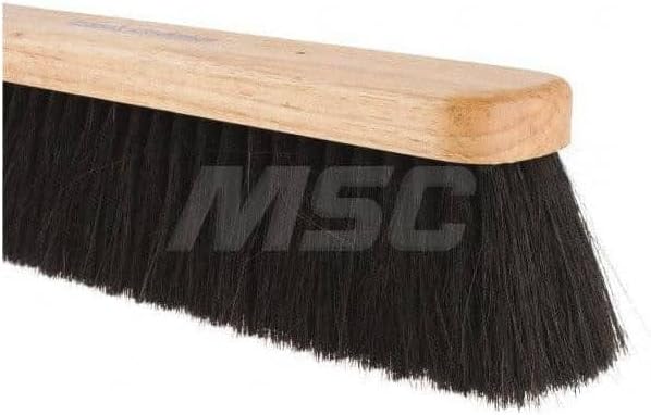 PRO SOURCE Push Broom Head with Threaded Connection: Coco/Tampico/PVC & Horsehair Blend Bristles, 24" Wide