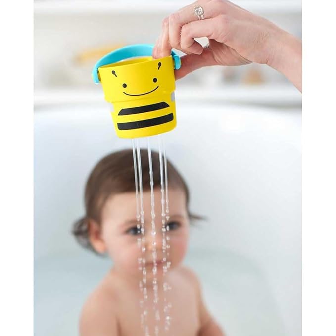 Skip Hop Zoo Stack and Pour Buckets, Rinse Cups, Multi