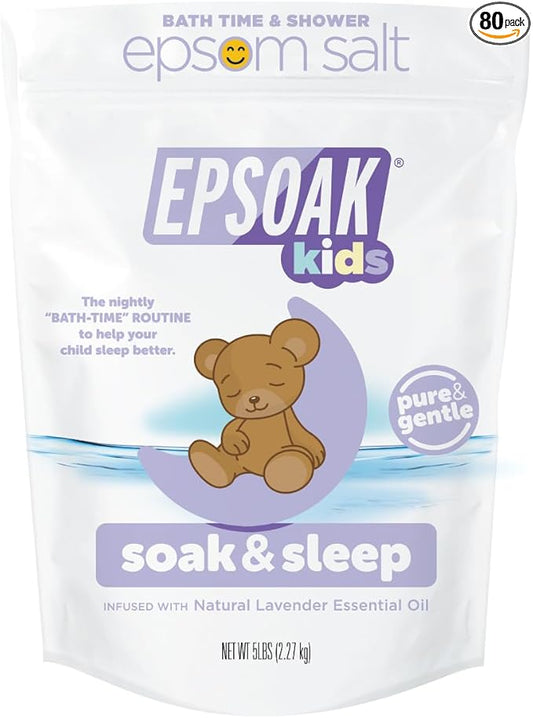 Epsoak Kids 5 lb. Bulk Bag Lavender Soak & Sleep Epsom Salt - San Francisco Salt Company
