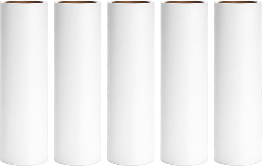 6.3 inch Lint Roller Refills for 6.3'' Large Lint Rollers for Pet Hair Extra Sticky Lint Remover Roller Replacement 60 Sheets per Refill Pack of 5 Rolls 300 Sheets Total