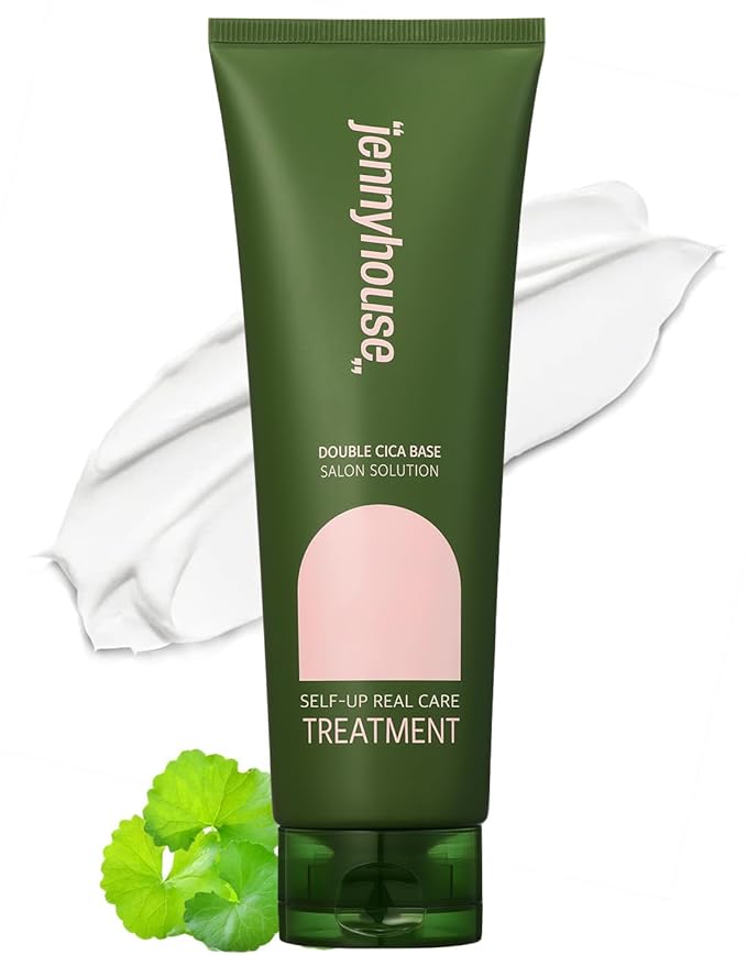 JENNYHOUSE Self-Up Real Care Treatment - Damaged Hair Treatment for Frizz Control Prevents Breakage & Restores Volume - Sandalwood & Rose Scent, 7.8oz.