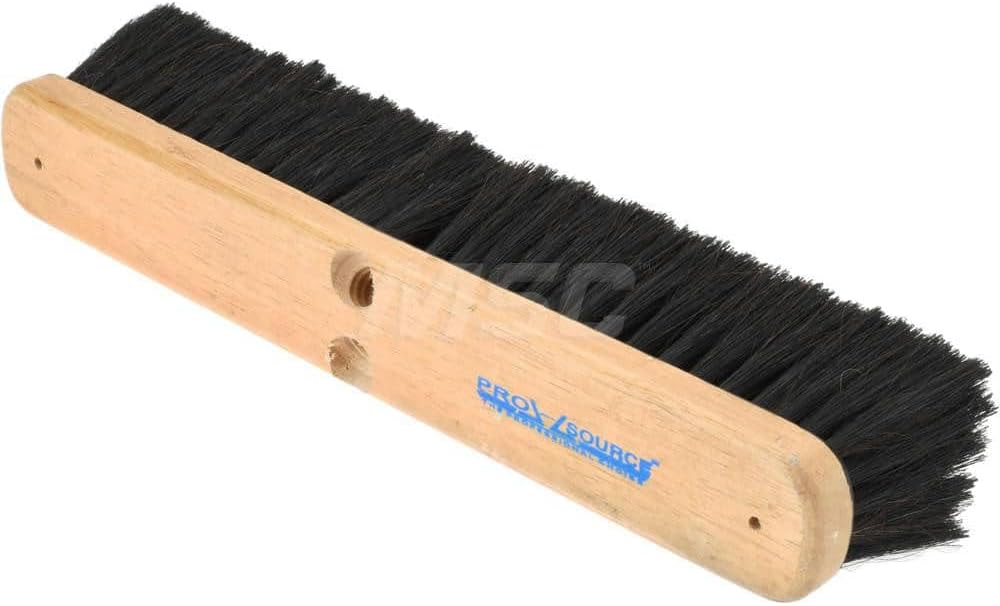 PRO SOURCE Push Broom Head with Coco/Tampico/PVC & Horsehair Blend Bristles:18" Wide